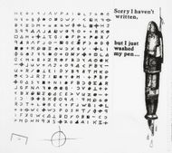 Diagram on Coded Document from Zodiac Killer (Image via Getty)